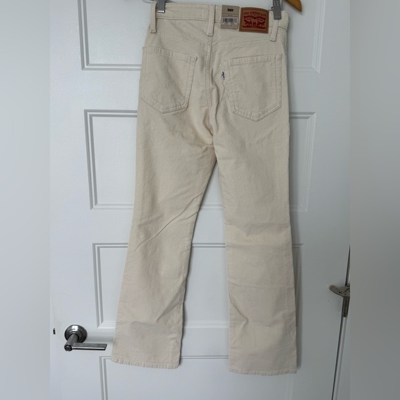 LEVIS 726 High-Rise Corduroy Pants - Cream - Size 25- NWT - Picture 4 of 8